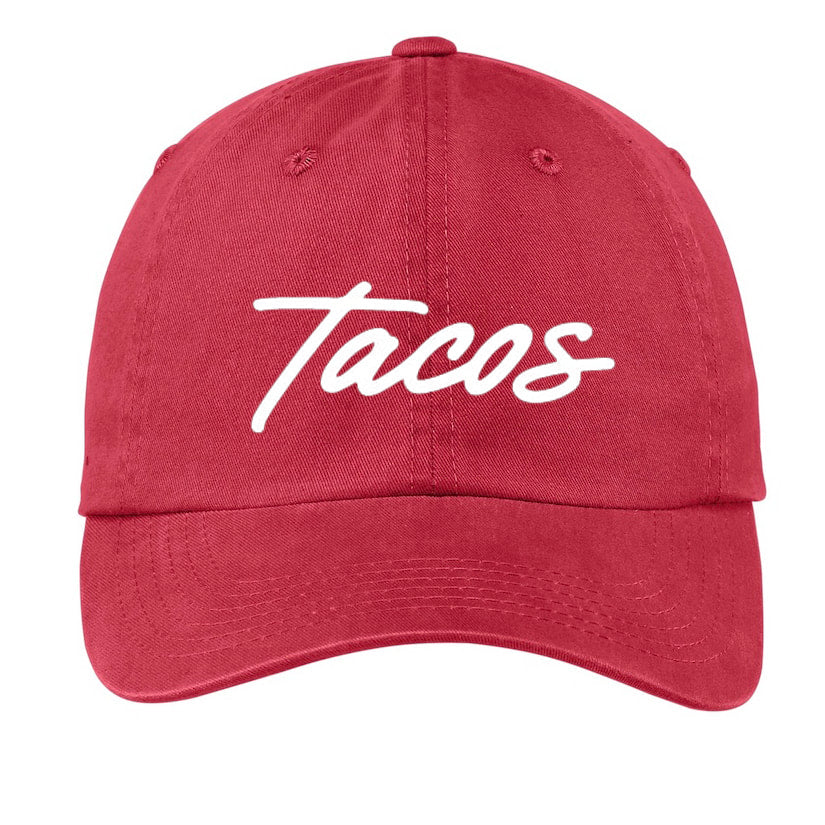 Tacos Cursive Baseball Cap