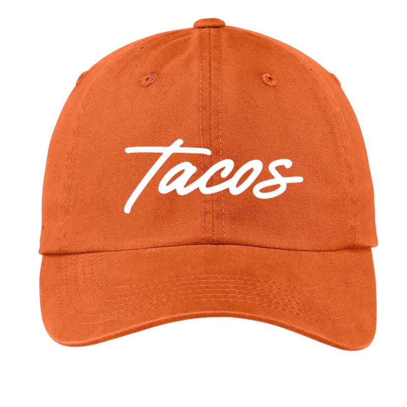 Tacos Cursive Baseball Cap