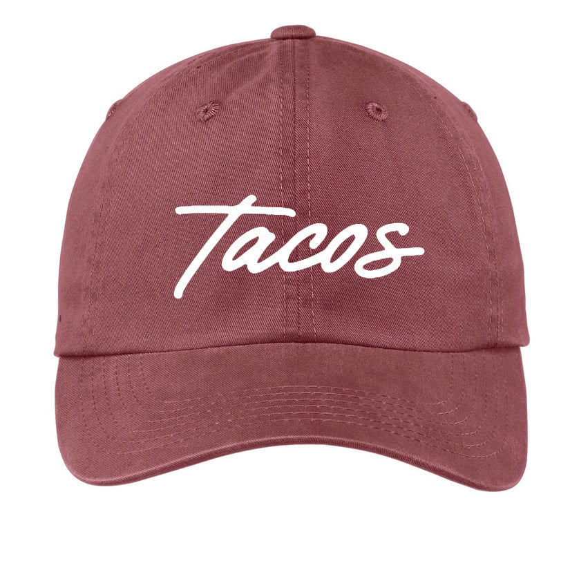 Tacos Cursive Baseball Cap
