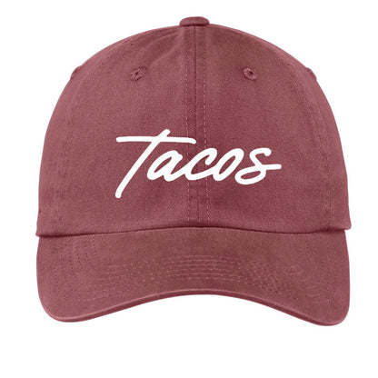 Tacos Cursive Baseball Cap