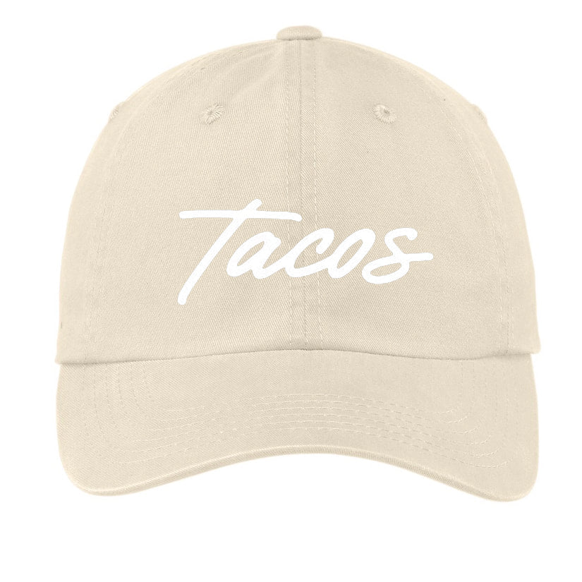 Tacos Cursive Baseball Cap