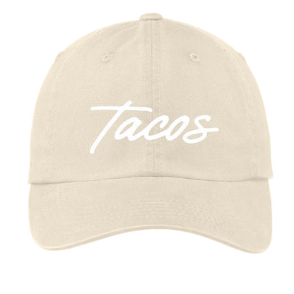 Tacos Cursive Baseball Cap