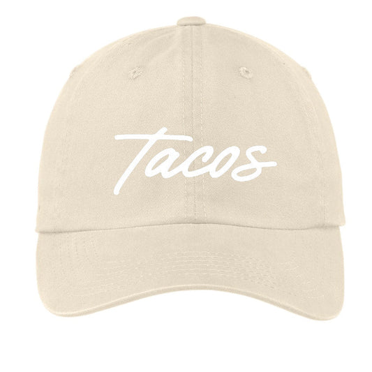 Tacos Cursive Baseball Cap