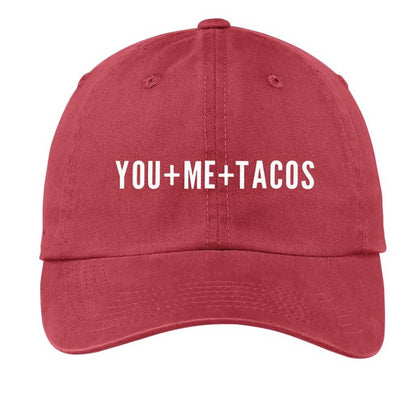 You + Me + Tacos Baseball Cap