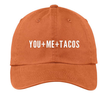 You + Me + Tacos Baseball Cap