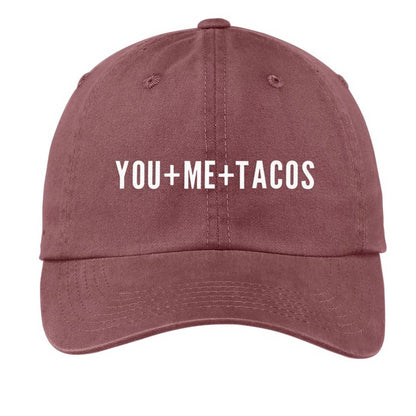 You + Me + Tacos Baseball Cap