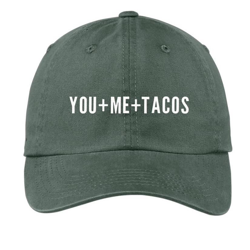 You + Me + Tacos Baseball Cap