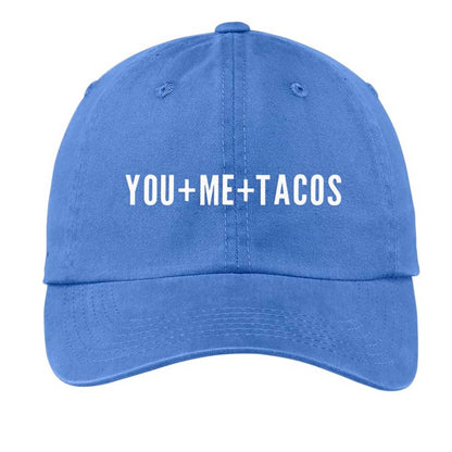 You + Me + Tacos Baseball Cap