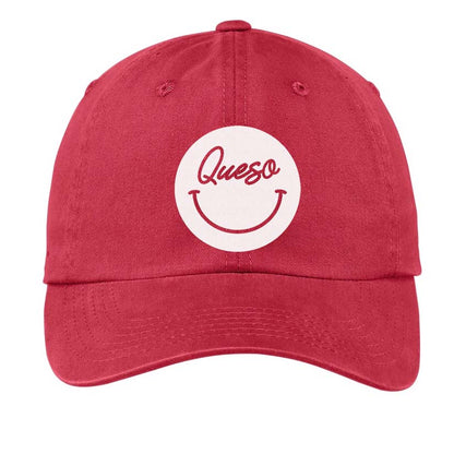 Queso Cursive Smile Baseball Cap