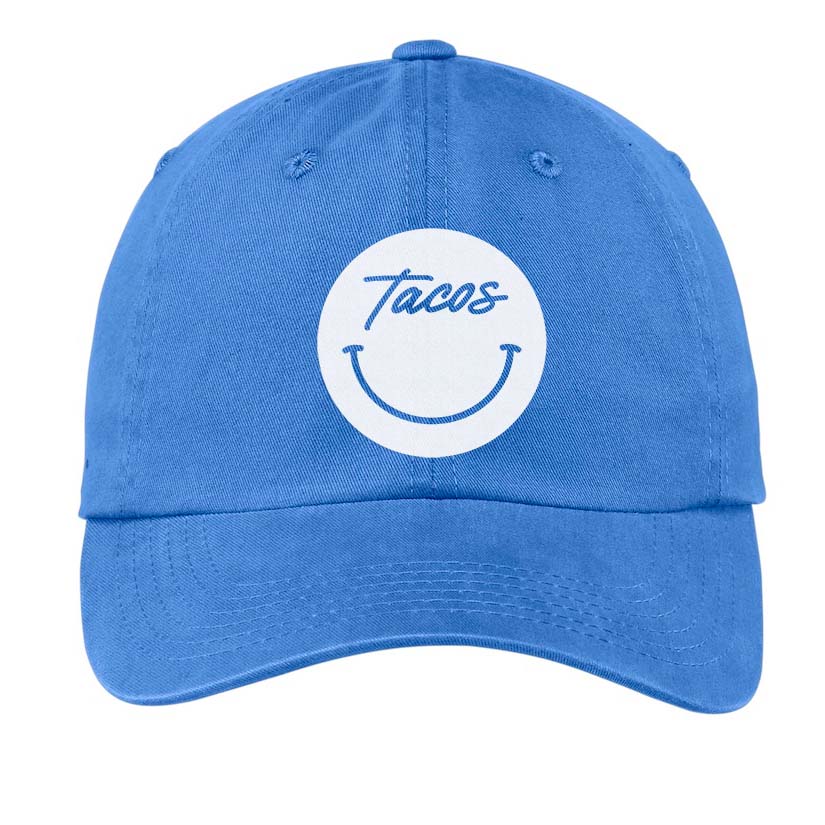Tacos Cursive Smile Baseball Cap