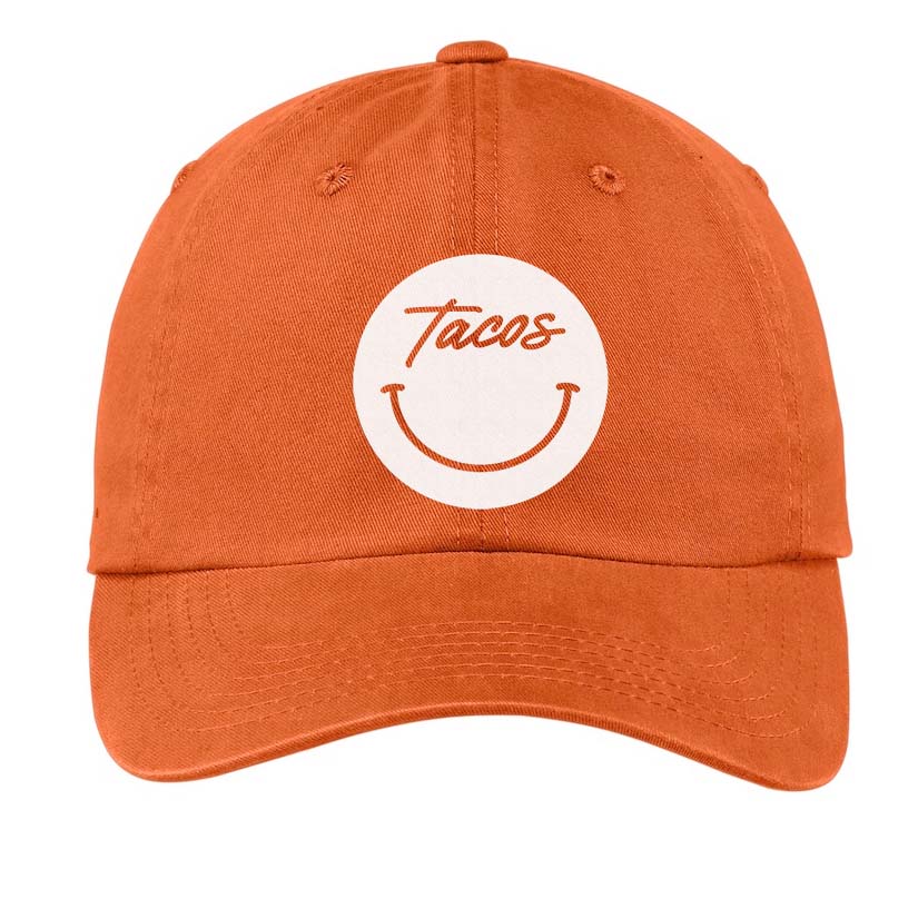 Tacos Cursive Smile Baseball Cap