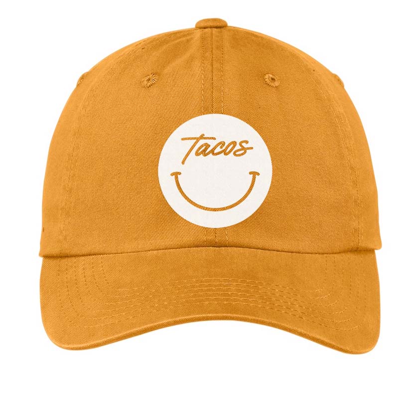 Tacos Cursive Smile Baseball Cap