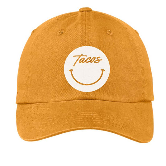 Tacos Cursive Smile Baseball Cap
