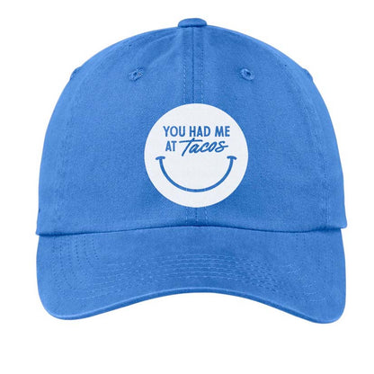 You Had Me At Tacos Smile Baseball Cap