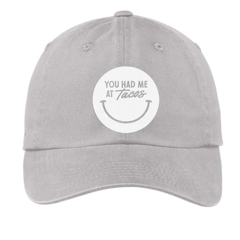 You Had Me At Tacos Smile Baseball Cap