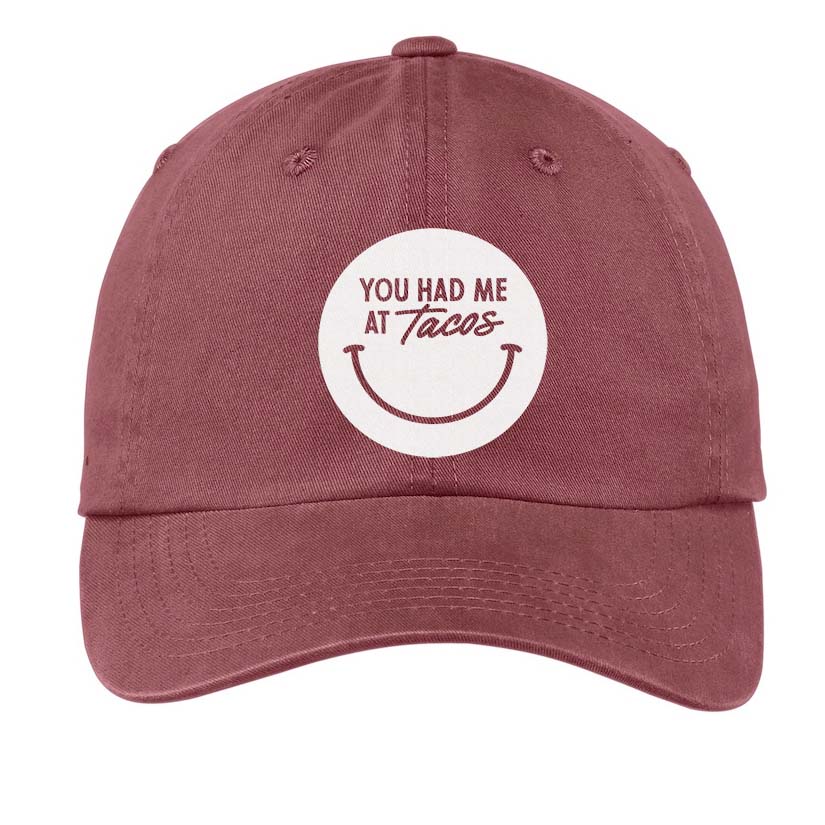 You Had Me At Tacos Smile Baseball Cap