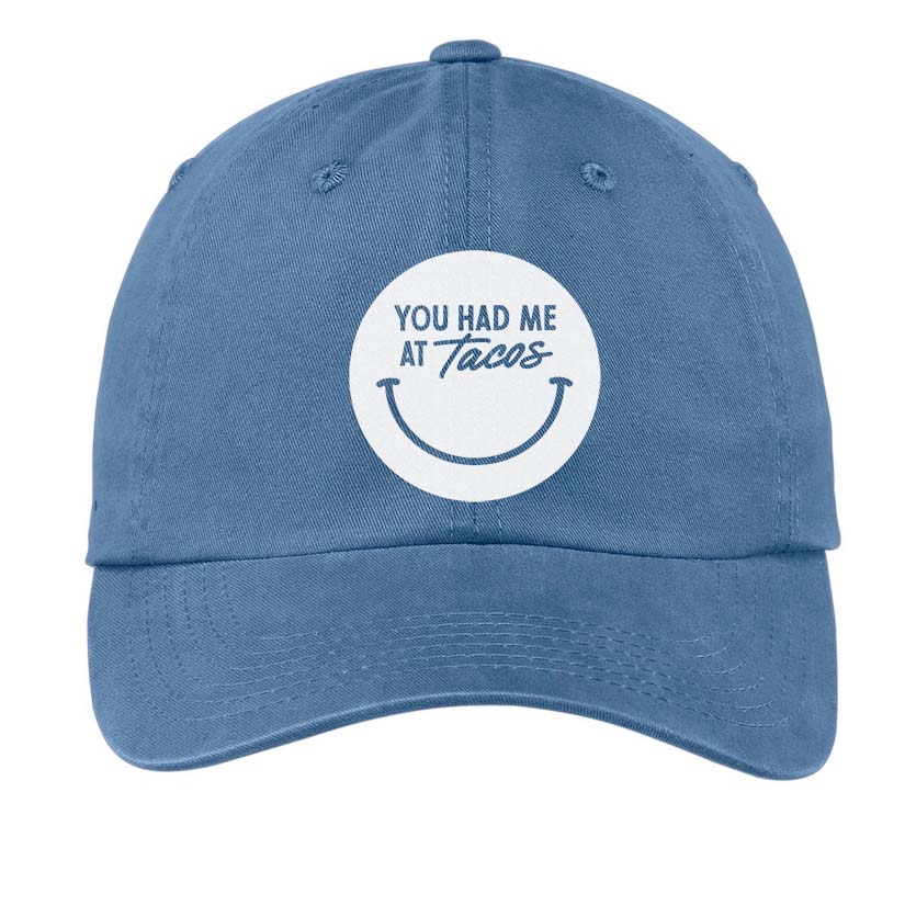 You Had Me At Tacos Smile Baseball Cap