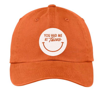 You Had Me At Tacos Smile Baseball Cap