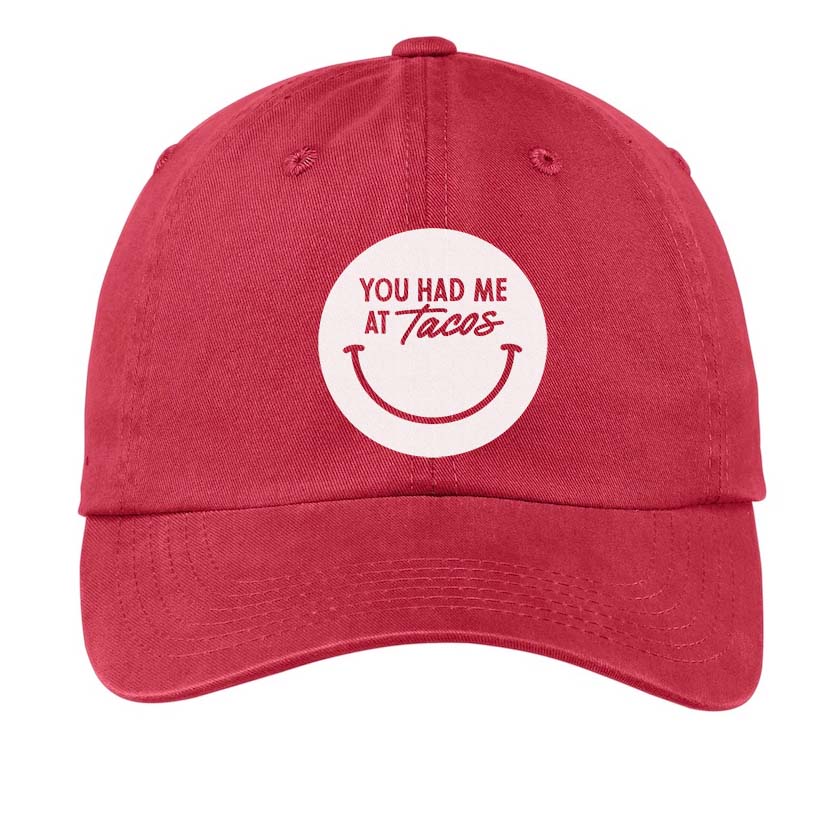 You Had Me At Tacos Smile Baseball Cap