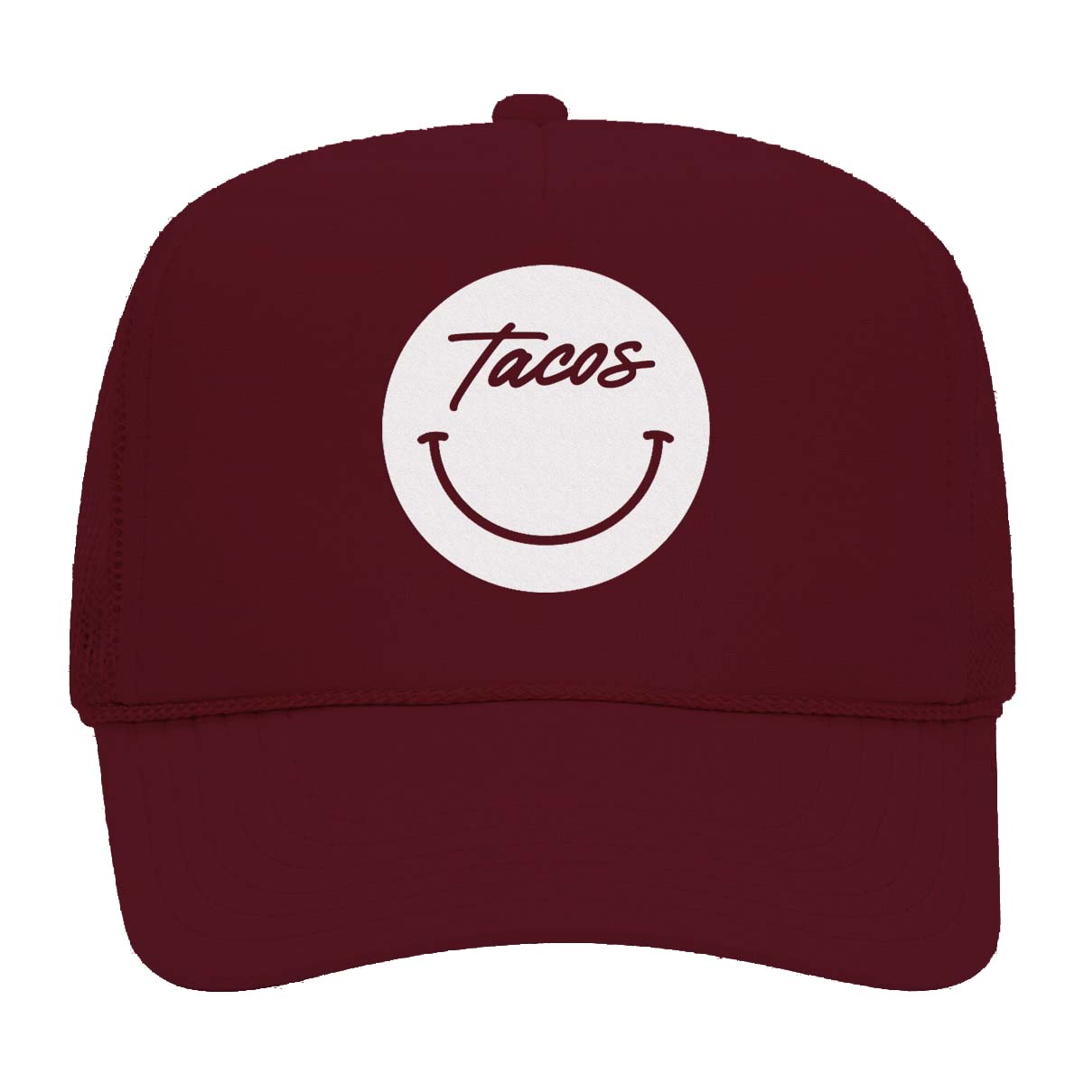 Tacos Cursive Smile Foam Snapback