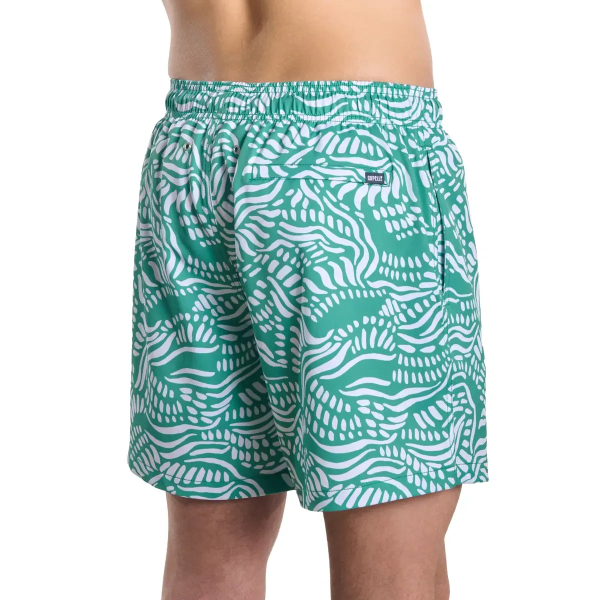 Salt Spray, Palm and Surf Hybrid Short, Compression Lined Swim and Resort Trunk