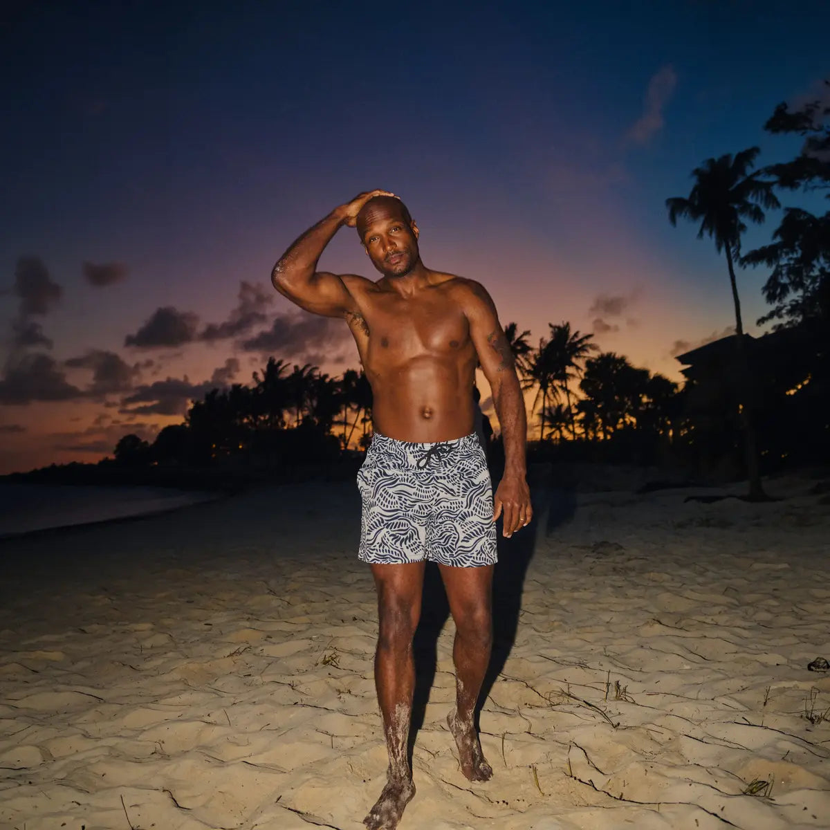 Salt Spray, Surf and Storm Hybrid Short, Compression Lined Swim and Resort Trunk