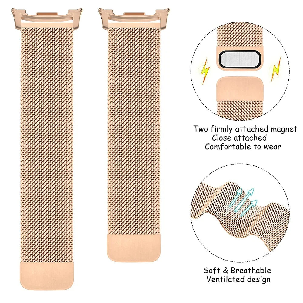 Samsung Galaxy Watch8, 8 Classic & 9 Magnetic Milanese Mesh Band