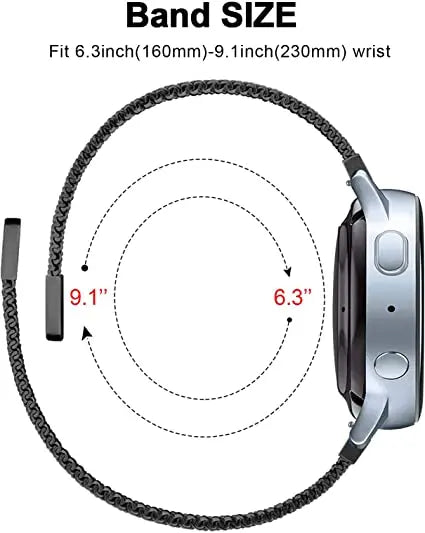 Samsung Galaxy Watch8, 8 Classic & 9 Magnetic Milanese Mesh Band