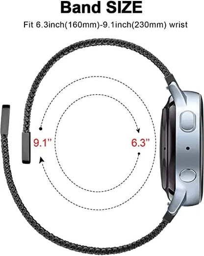 Samsung Galaxy Watch8, 8 Classic & 9 Magnetic Milanese Mesh Band