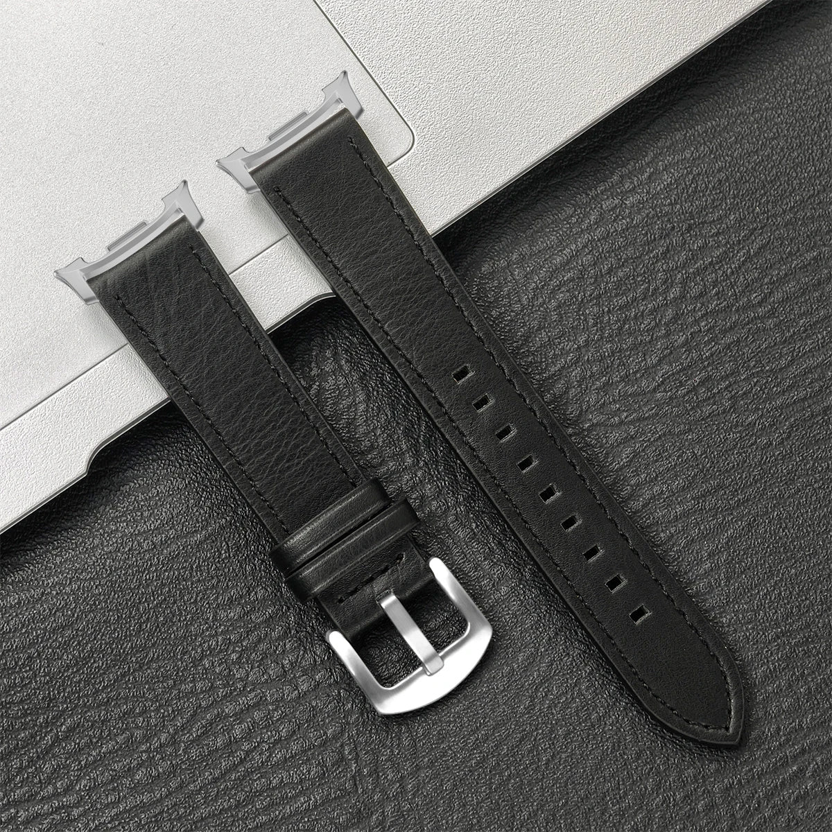 Samsung Galaxy Watch8, 8 Classic & 9 Vintage Leather Band, Pin Buckle