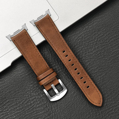 Samsung Galaxy Watch8, 8 Classic & 9 Vintage Leather Band, Pin Buckle