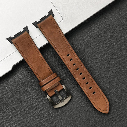 Samsung Galaxy Watch8, 8 Classic & 9 Vintage Leather Band, Pin Buckle