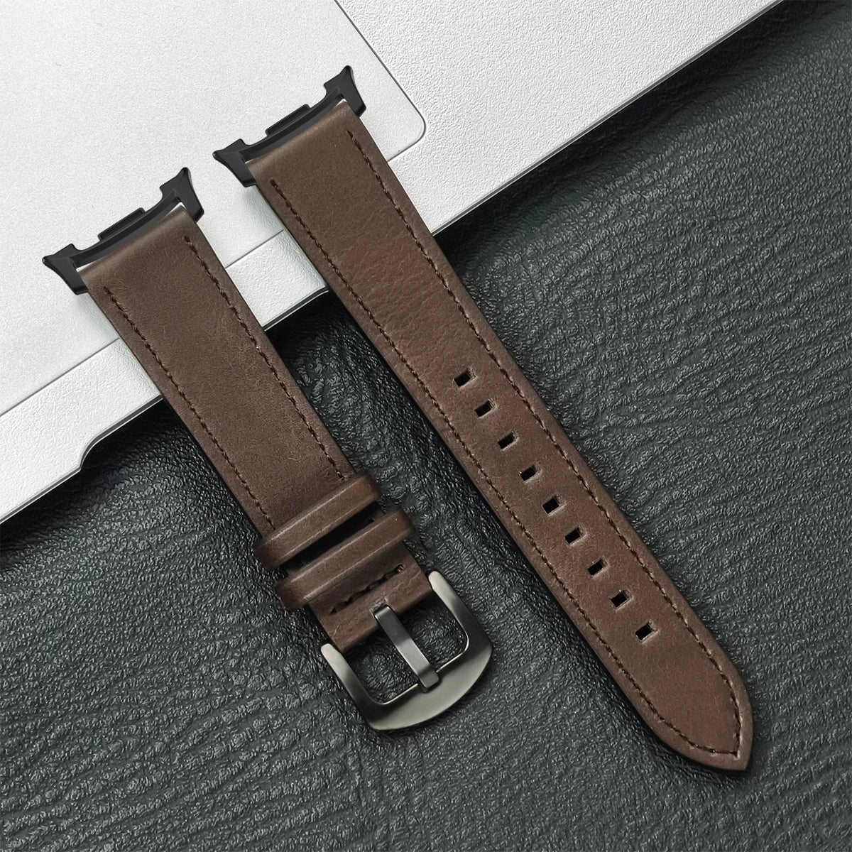 Samsung Galaxy Watch8, 8 Classic & 9 Vintage Leather Band, Pin Buckle