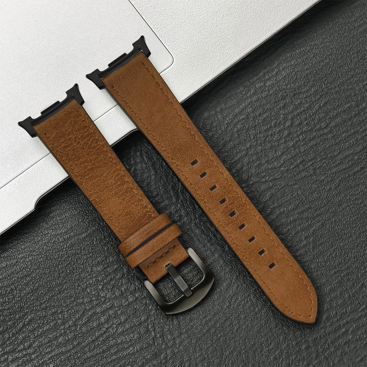 Samsung Galaxy Watch8, 8 Classic & 9 Vintage Leather Band, Pin Buckle