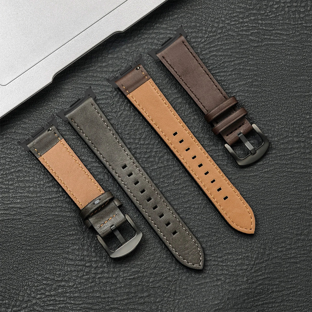 Samsung Galaxy Watch8, 8 Classic & 9 Vintage Leather Band, Pin Buckle