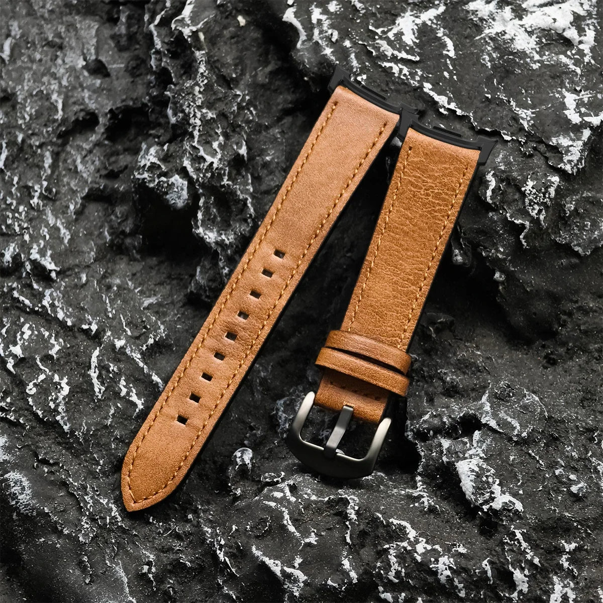 Samsung Galaxy Watch8, 8 Classic & 9 Vintage Leather Band, Pin Buckle