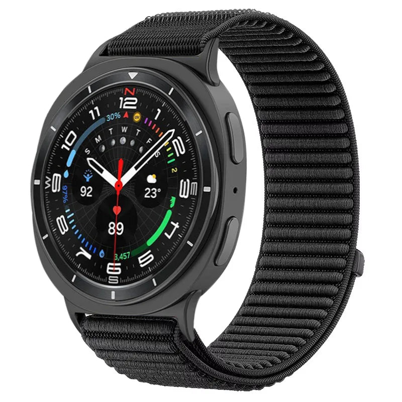 Samsung Galaxy Watch8, 8 Classic & 9 Ribbed Nylon Sport Loop Band
