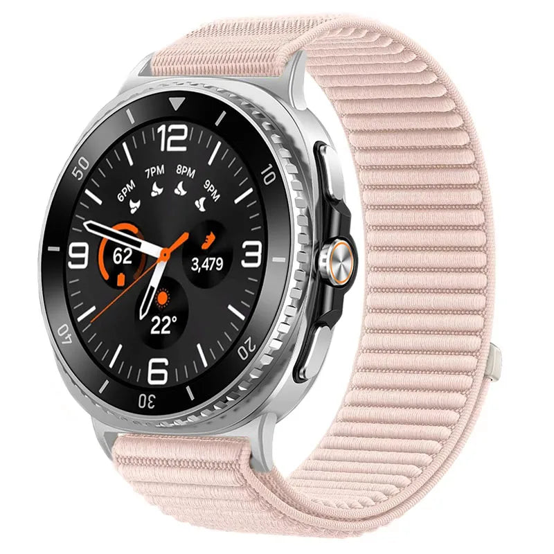 Samsung Galaxy Watch8, 8 Classic & 9 Ribbed Nylon Sport Loop Band