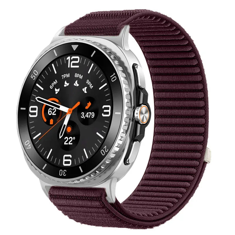Samsung Galaxy Watch8, 8 Classic & 9 Ribbed Nylon Sport Loop Band