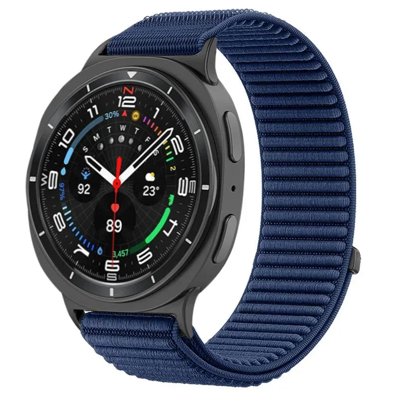 Samsung Galaxy Watch8, 8 Classic & 9 Ribbed Nylon Sport Loop Band