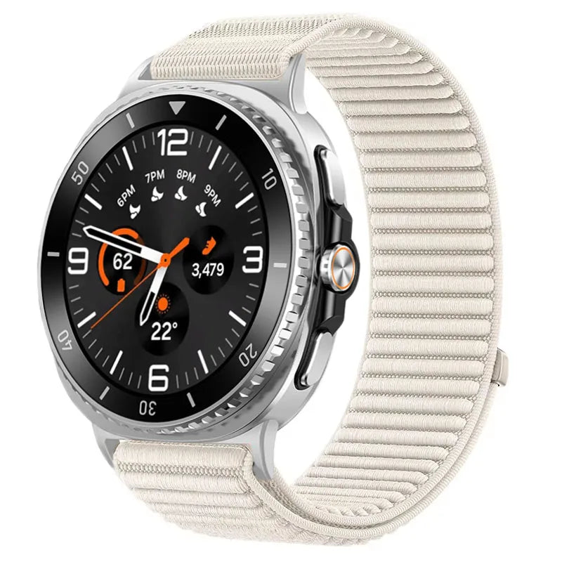 Samsung Galaxy Watch8, 8 Classic & 9 Ribbed Nylon Sport Loop Band