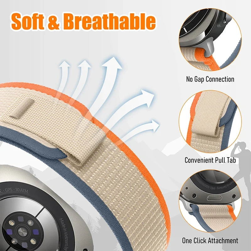 Samsung Galaxy Watch8, 8 Classic & 9 Nylon Trail Loop Band