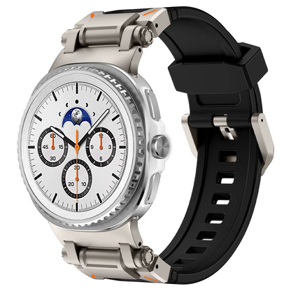 Samsung Galaxy Watch8, 8 Classic & 9 Rubber Band with Metal Hardware