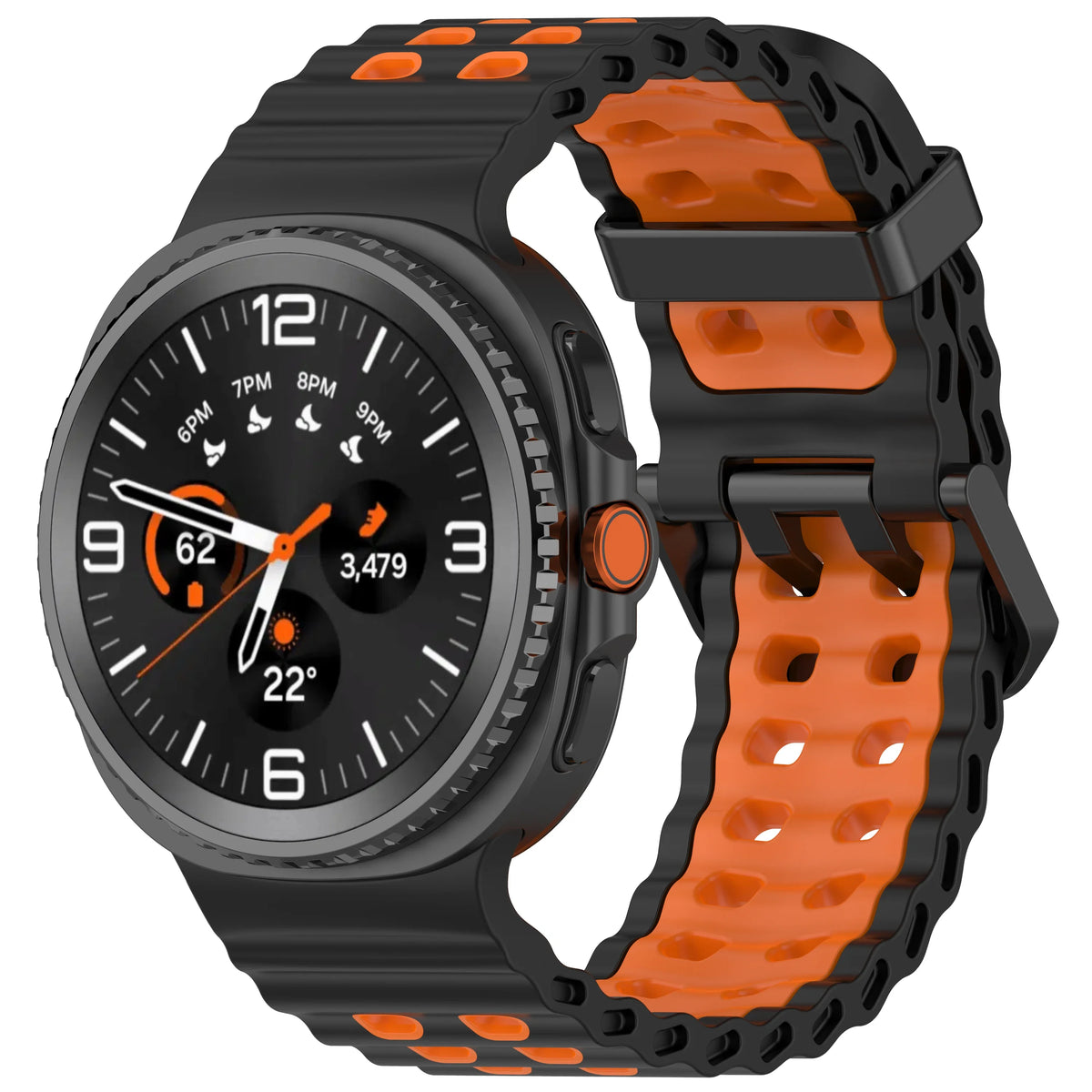 Samsung Galaxy Watch8, 8 Classic & 9 Two-Tone Vented Silicone Band