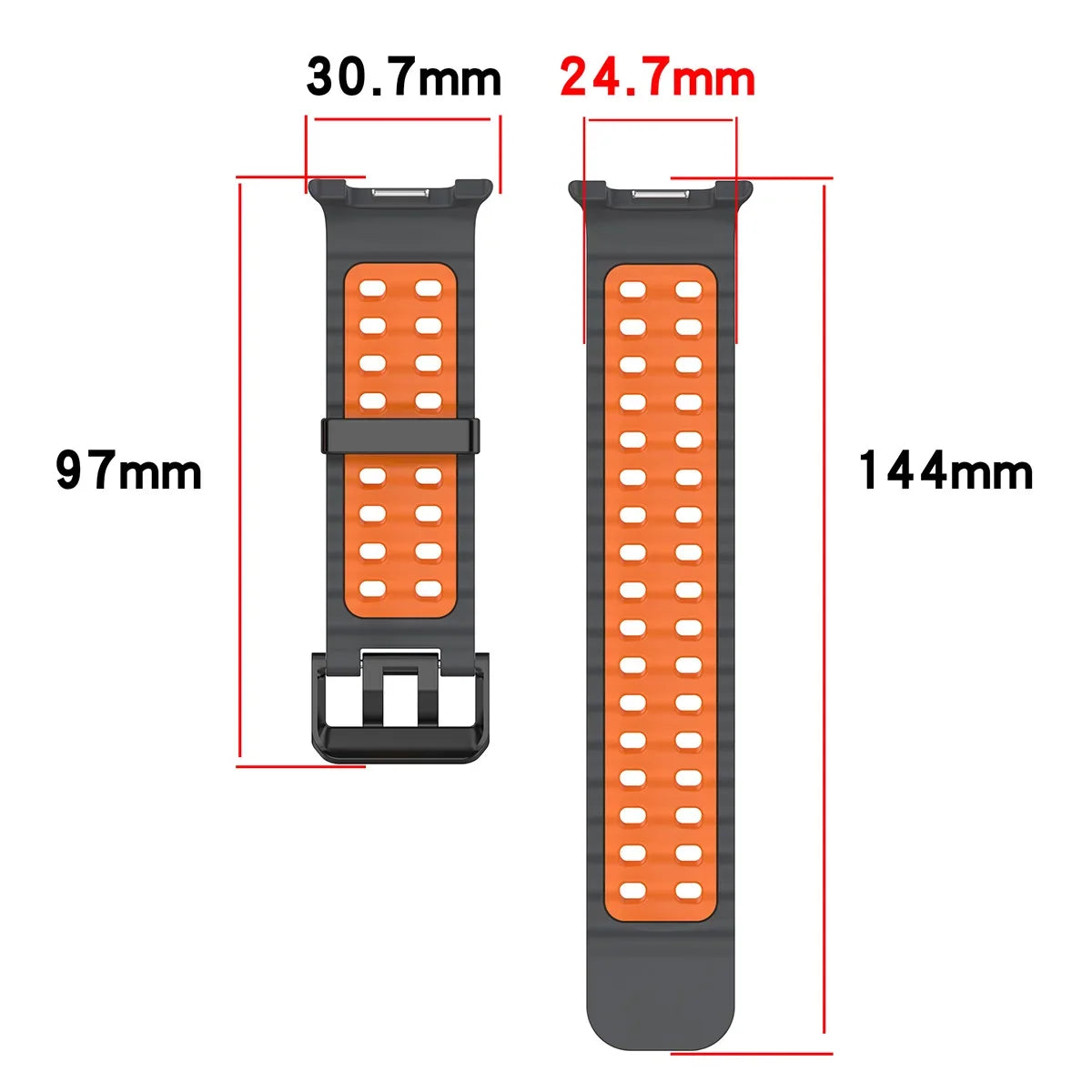 Samsung Galaxy Watch8, 8 Classic & 9 Two-Tone Vented Silicone Band