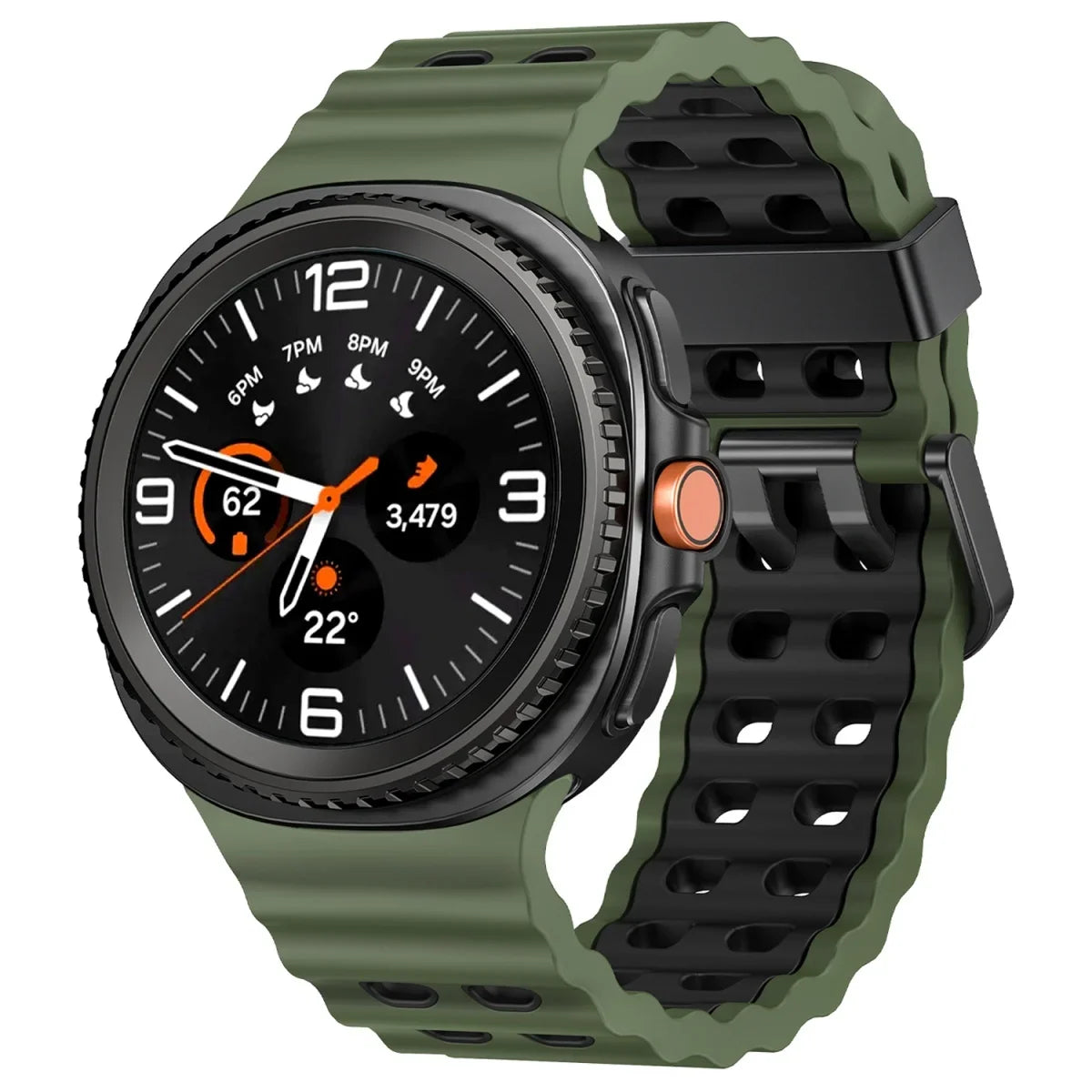 Samsung Galaxy Watch8, 8 Classic & 9 Two-Tone Vented Silicone Band