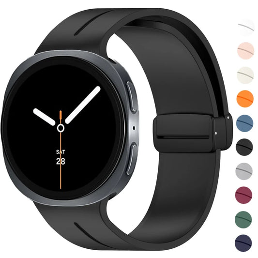 Samsung Galaxy Watch8, 8 Classic & 9 Silicone Band, Magnetic Clasp