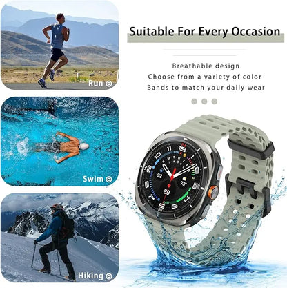 Samsung Galaxy Watch8, 8 Classic & 9 Twin-Hole Silicone Sport Band
