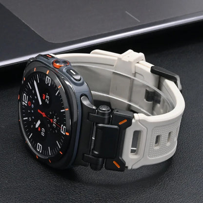 Samsung Galaxy Watch8, 8 Classic & 9 Rubber Band with Metal Hardware