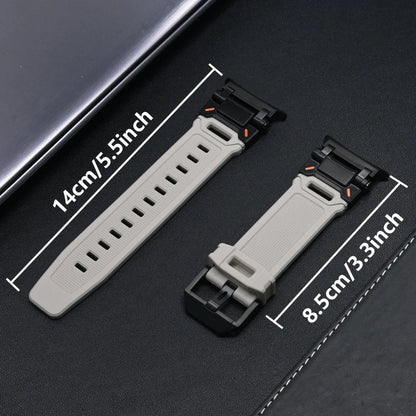 Samsung Galaxy Watch8, 8 Classic & 9 Rubber Band with Metal Hardware